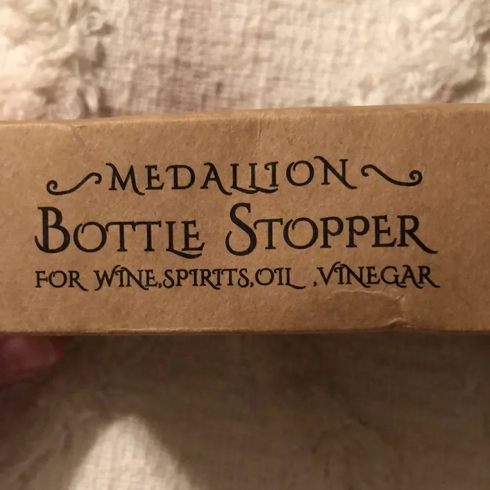 Prodyne Fine Metal Medallion Bottle Stopper